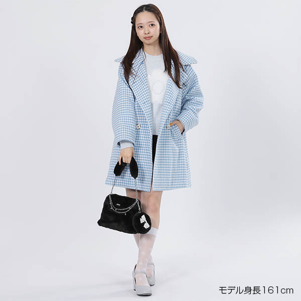 ダブルクラシカル ロングコート（ブルー）