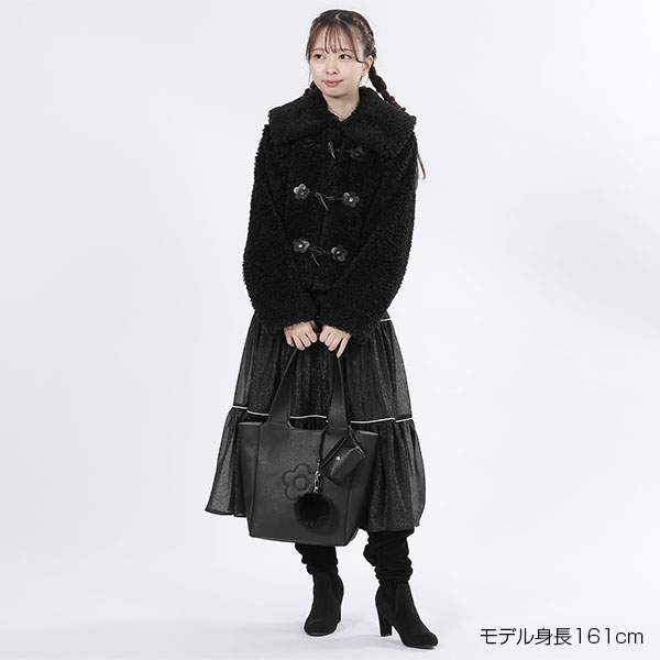 ボアダッフル ブルゾン(ブラック)