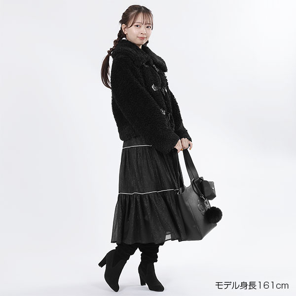 ボアダッフル ブルゾン(ブラック)