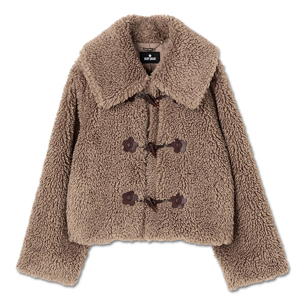 ボアダッフル ブルゾン（ブラウン）