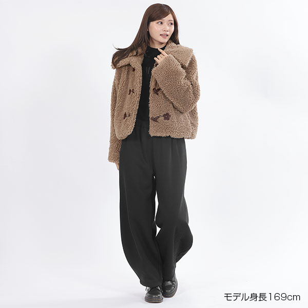 ボアダッフル ブルゾン(ブラウン)