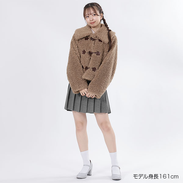 ボアダッフル ブルゾン(ブラウン)