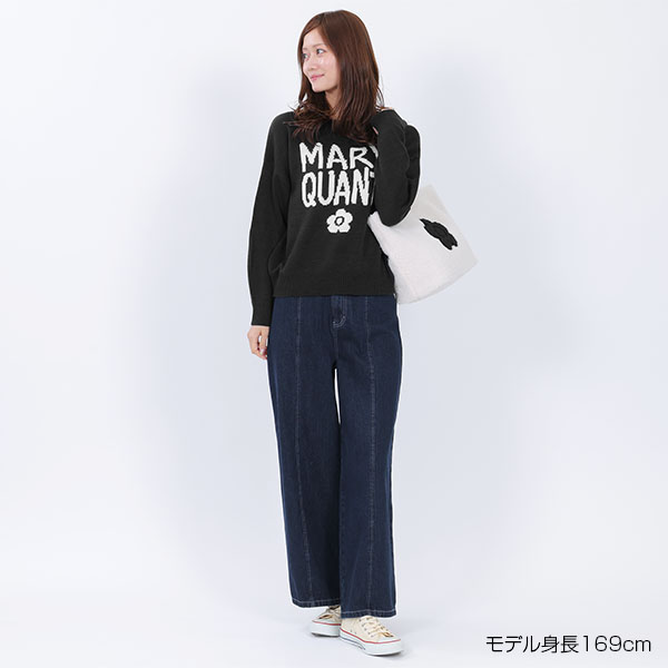 ペイントロゴニット プルオーバー(ブラック)