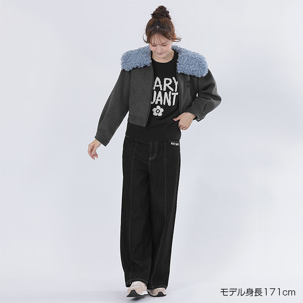 ペイントロゴニット プルオーバー(ブラック)