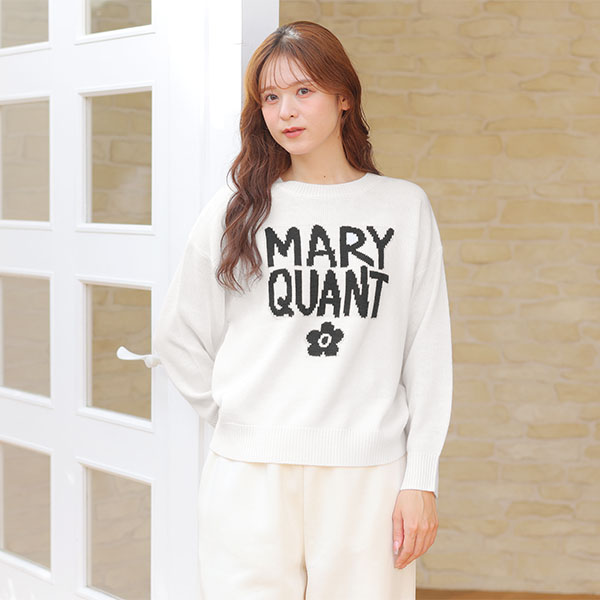 ペイントロゴニット プルオーバー(ホワイト)