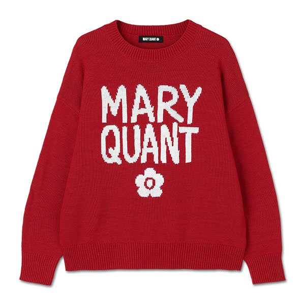 ペイントロゴニット プルオーバー（レッド）