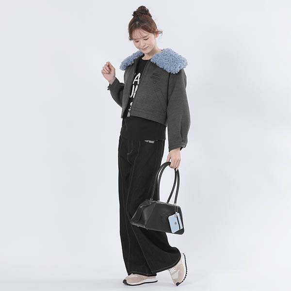 スムースデイジー トート（ブラック）