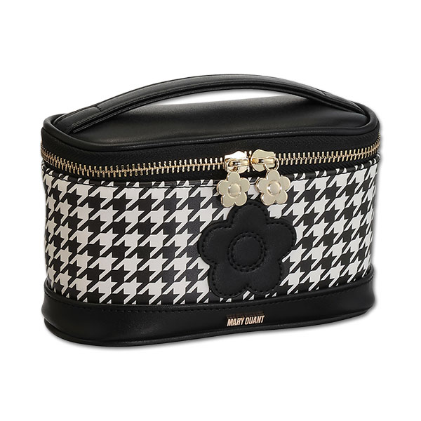 千鳥デイジーパッチ バニティ（ブラック×ホワイト）