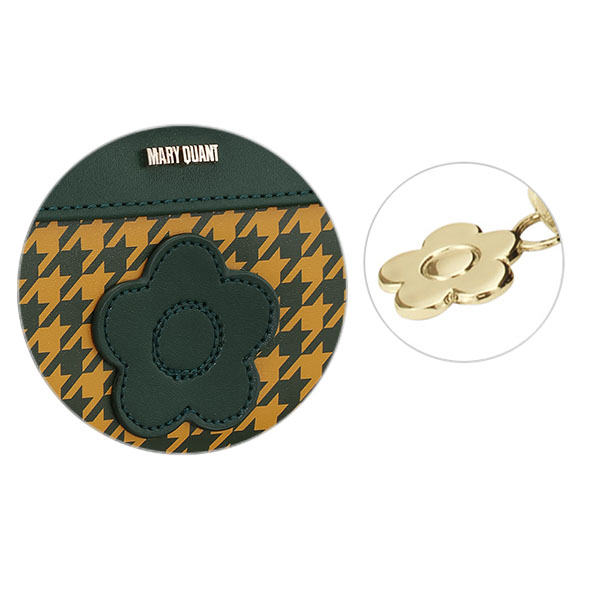 千鳥デイジーパッチ フラットペンケース(グリーン)