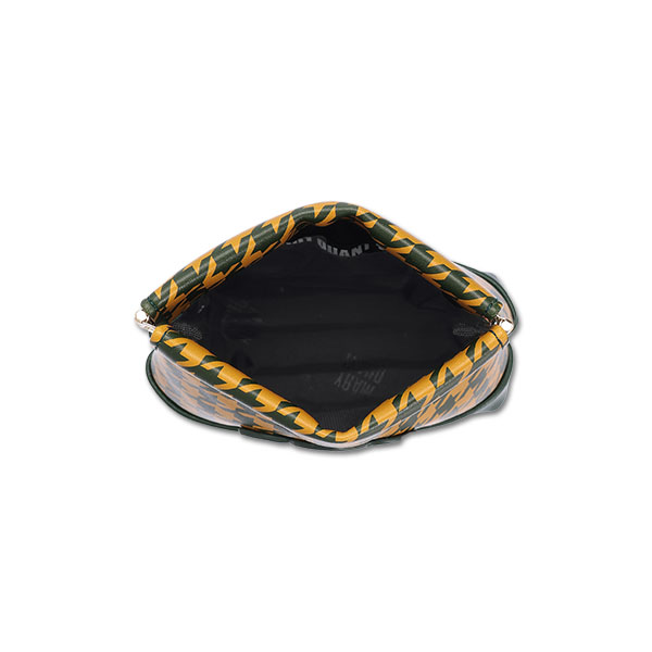 千鳥デイジーパッチ バネクチポーチ(グリーン)