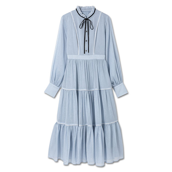 ラメシアー ドレス（ブルー）
