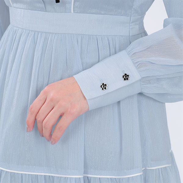 ラメシアー ドレス(ブルー)