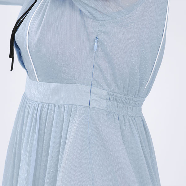 ラメシアー ドレス(ブルー)