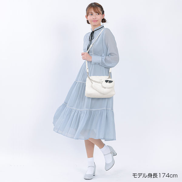 ラメシアー ドレス(ブルー)