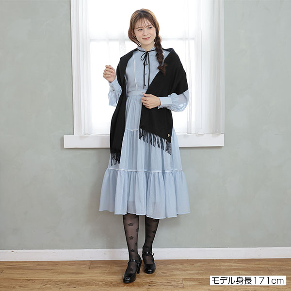 ラメシアー ドレス(ブルー)