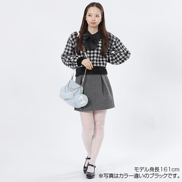 ラメリボンシャギー プルオーバー(ピンク)