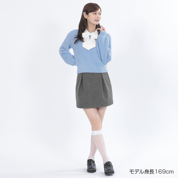 ラメリボンシャギー プルオーバー(ブルー)