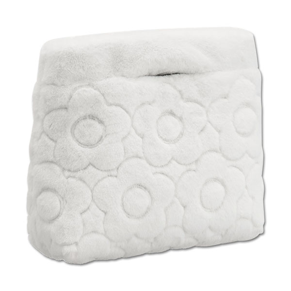 デイジーキルトファー ミニトート（ホワイト）