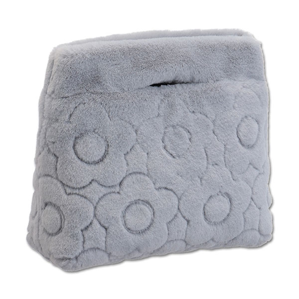 デイジーキルトファー ミニトート（ブルー）