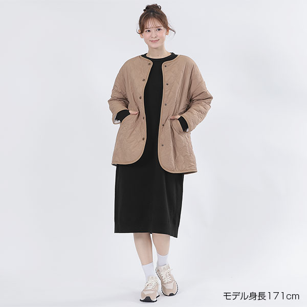 ウォームニット ワンピース(ブラック)