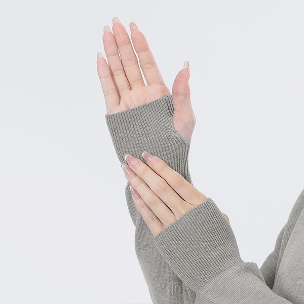 ウォームニット ワンピース(グレー)