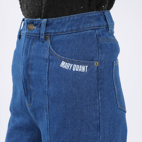 ペイントデイジーデニム パンツ(ブルー)