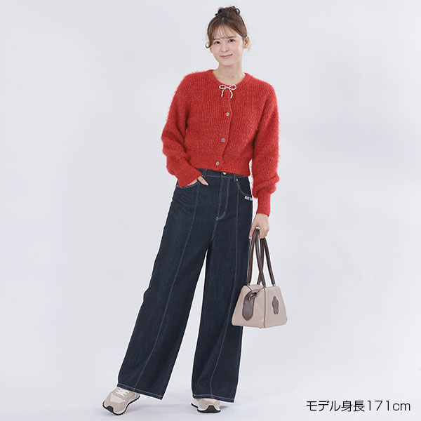 ペイントデイジーデニム パンツ(ネイビー)