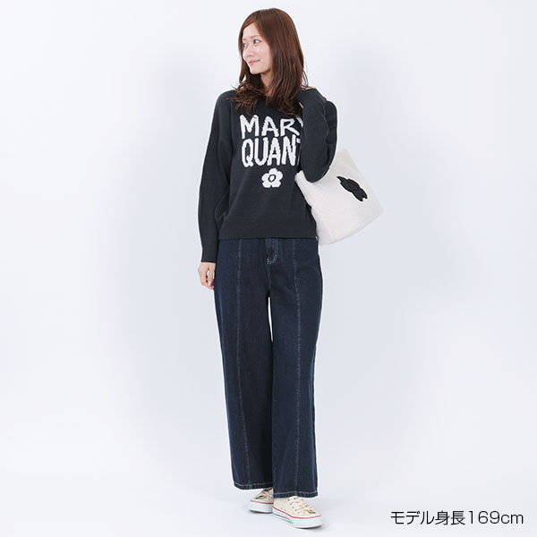 ペイントデイジーデニム パンツ(ネイビー)