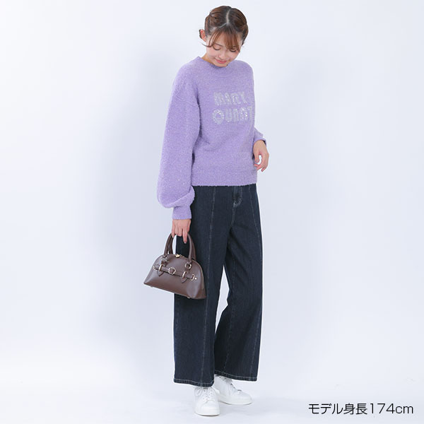 ペイントデイジーデニム パンツ(ネイビー)