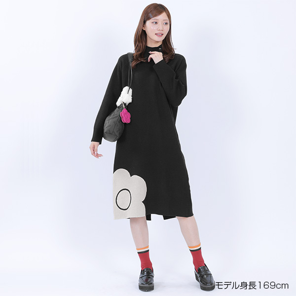 デイジーJQニット ワンピース(ブラック)
