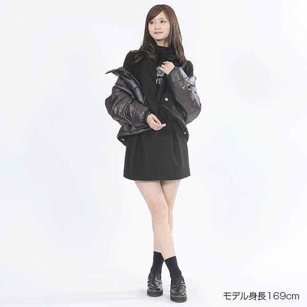 パデッドクロップド ブルゾン(ブラック)