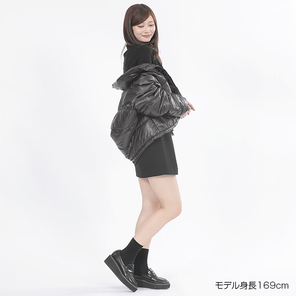 パデッドクロップド ブルゾン(ブラック)