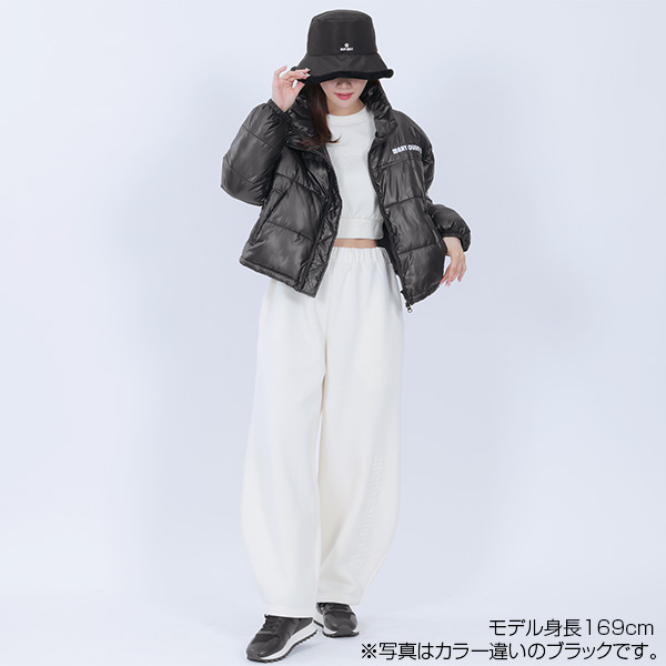 パデッドクロップド ブルゾン(パープル)