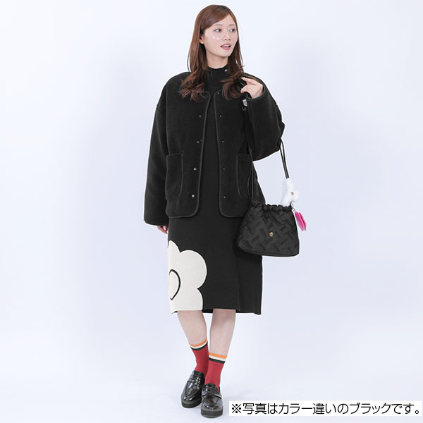 バイアスロゴ刺繍 ミニトート(アイボリー)