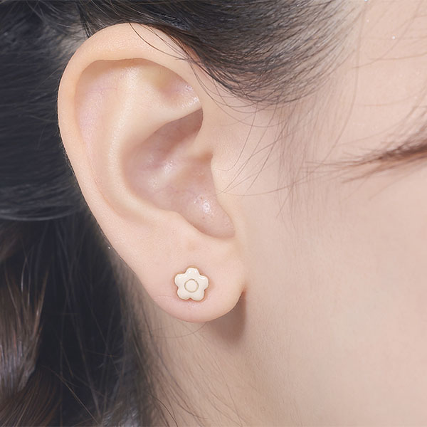 ハートセット ピアス(ホワイト)