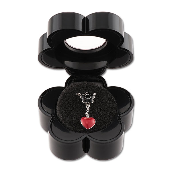 ハートセット ネックレス(ブラック)