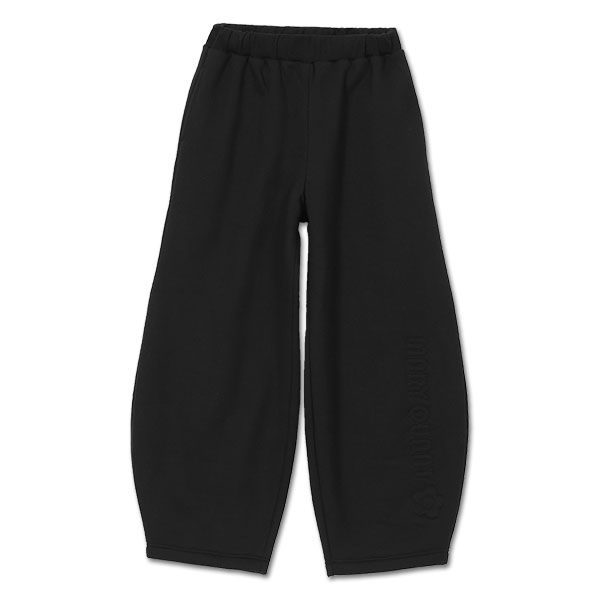 エンボス刺繍 パンツ（ブラック）