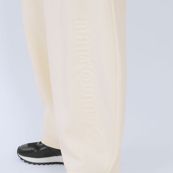 エンボス刺繍 パンツ(アイボリー)