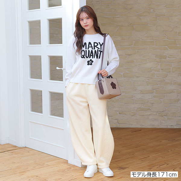 エンボス刺繍 パンツ(アイボリー)