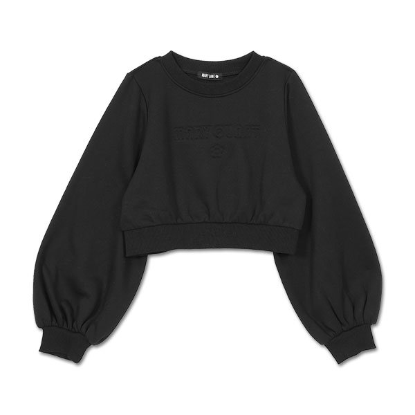 エンボス刺繍 プルオーバー（ブラック）