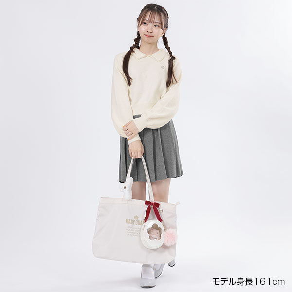 パールシャギーニット プルオーバー(ホワイト)