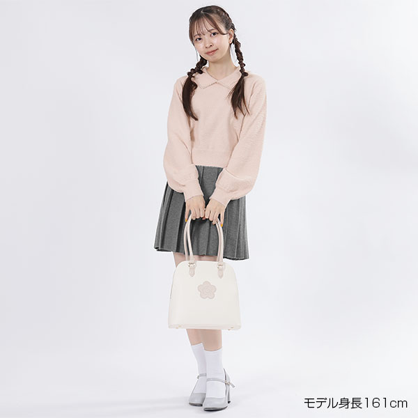 パールシャギーニット プルオーバー(ピンク)