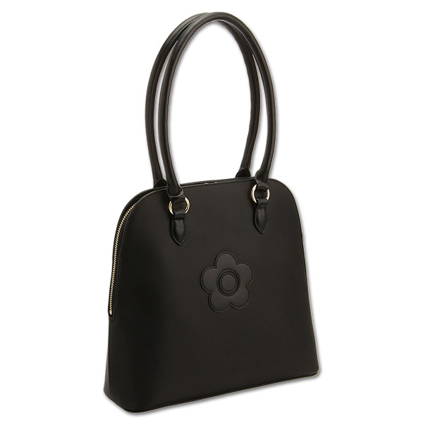 ラウンドシェイプ トート（ブラック）