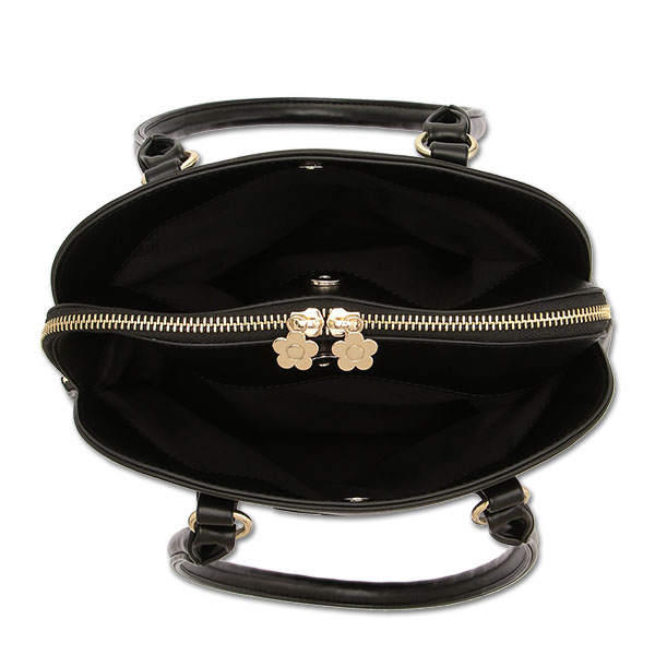 ラウンドシェイプ トート(ブラック)