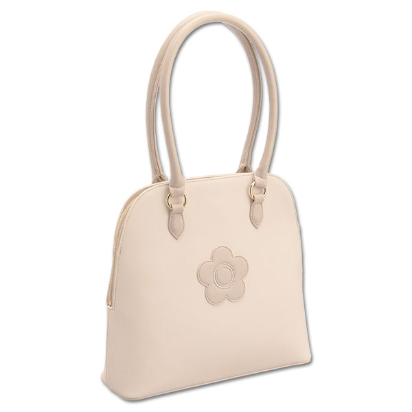 ラウンドシェイプ トート（ライトベージュ）