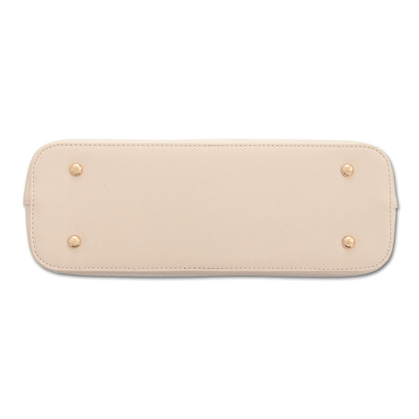 ラウンドシェイプ トート(ライトベージュ)