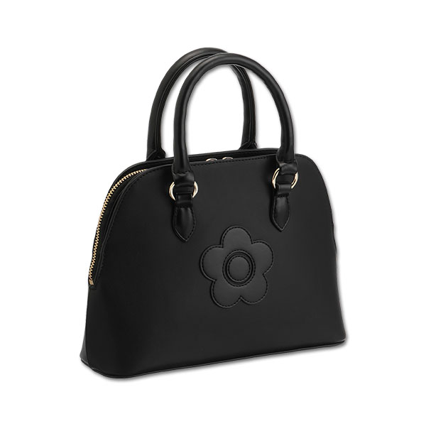 ラウンドシェイプ 2WAYミニトート(ブラック)