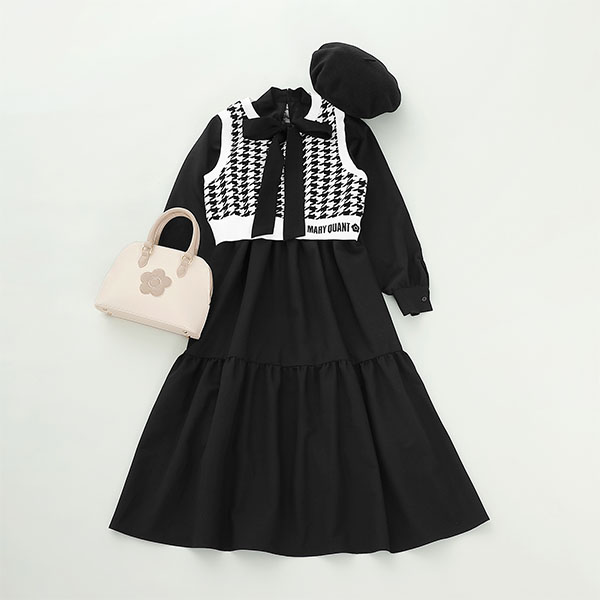 ラウンドシェイプ 2WAYミニトート(ライトベージュ)