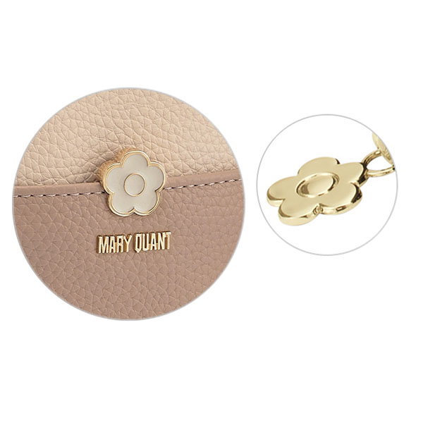 バイカラーエポデイジー リップポーチ(ベージュ)