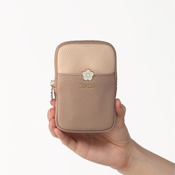 バイカラーエポデイジー リップポーチ(ベージュ)